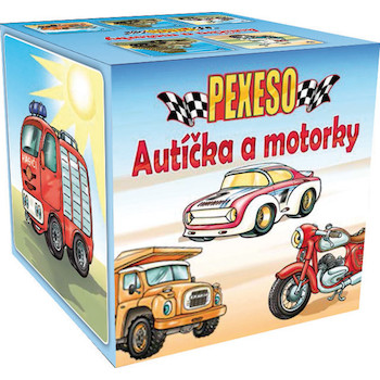 Pexeso Autička a motorky v papírovém boxu