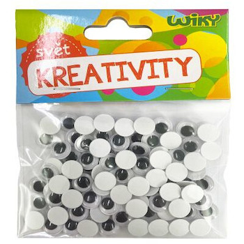 Pohyblivé oči 10mm 100ks