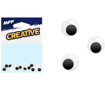 Pohyblivé oči 2,5cm 12ks