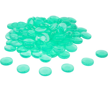 Sada 100 počítacích kamínků pr. 20 mm zelené