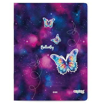 Sešit A4 linkovaný 444 Motýl