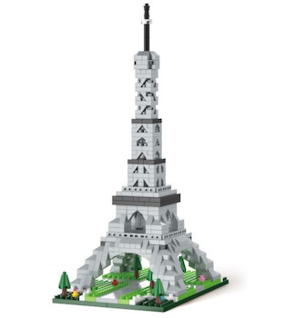 Stavebnice KOCO Eiffelova věž 538 dílků 12x8x21 cm