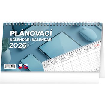Stolní kalendář Plánovací CZ/SK 25×12,5cm
