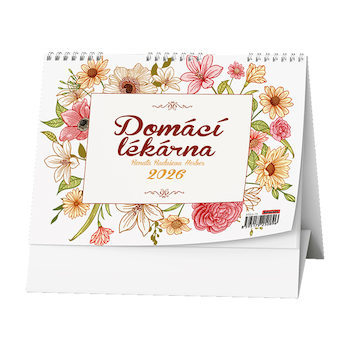 Stolní kalendář žánrový týdenní Domácí lékárna (Renata Raduševa Herber)