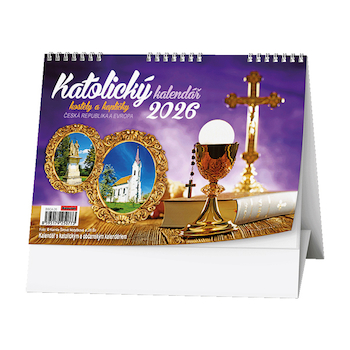 Stolní kalendář žánrový týdenní Katolický /kostely a kapličky/