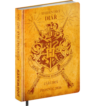 Studentský diář Harry Potter – Bradavice (září 2025 – prosinec 2026) 9,8 x 14,5 cm