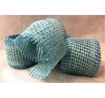 Stuha jutová 4cm x 3m světle modrá