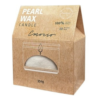 Svíčka sypaný vosk 350 g + 10ks knotů bílá