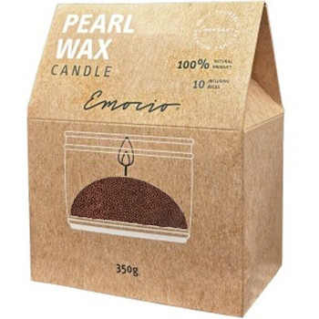 Svíčka sypaný vosk 350 g + 10ks knotů červená