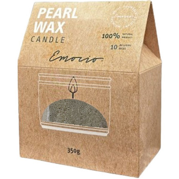 Svíčka sypaný vosk 350 g + 10ks knotů zelená