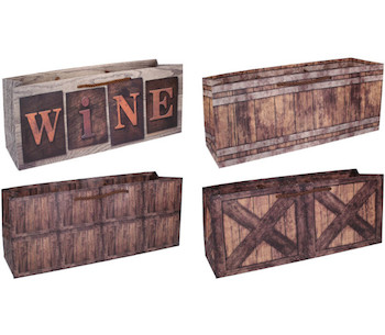 Taška papírová na láhev M 15,5x37x10cm