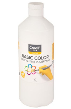 Tempera Creall basic 500ml bílá