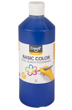 Tempera Creall basic 500ml modrá námořnická