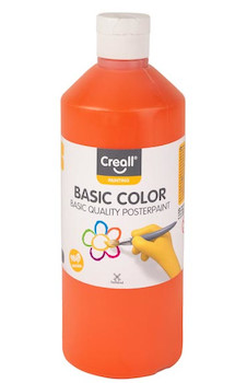 Tempera Creall basic 500ml oranžová