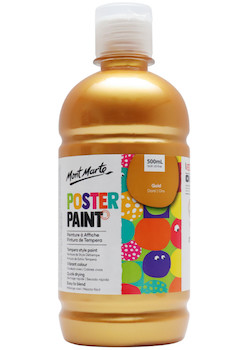 Tempera Mont Marte 500ml zlatá