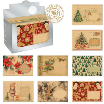 Vánoční obálka Nature B6 mix