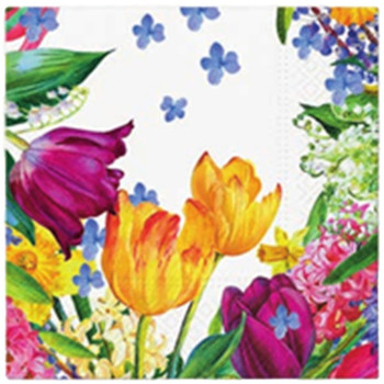 Velikonoční ubrousky s obrázky Spring ispiration