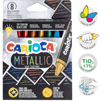 Voskovky Carioca Metallic 8ks