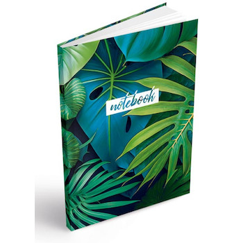 Záznamní kniha A4 čistá Monstera