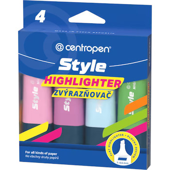 Zvýrazňovač 6252 Style pastel sada 4ks